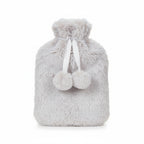 Topped Faux Fur Hot Water Bottle (2L) - Cream_8379251