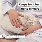 Topped Faux Fur Hot Water Bottle (2L) - Cream_8379251_3