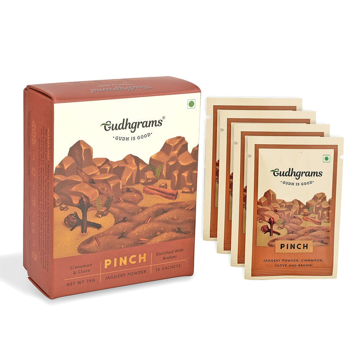 NEW LAUNCH- Gudhgrams PINCH Cinnamon - Clove Jaggery Powder 8379887 1