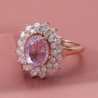 D'Joy Patroke Kunzite & Moissanite Ring in 18K Vermeil Rose Gold Sterling Silver 4.80 Ct._8380029_1