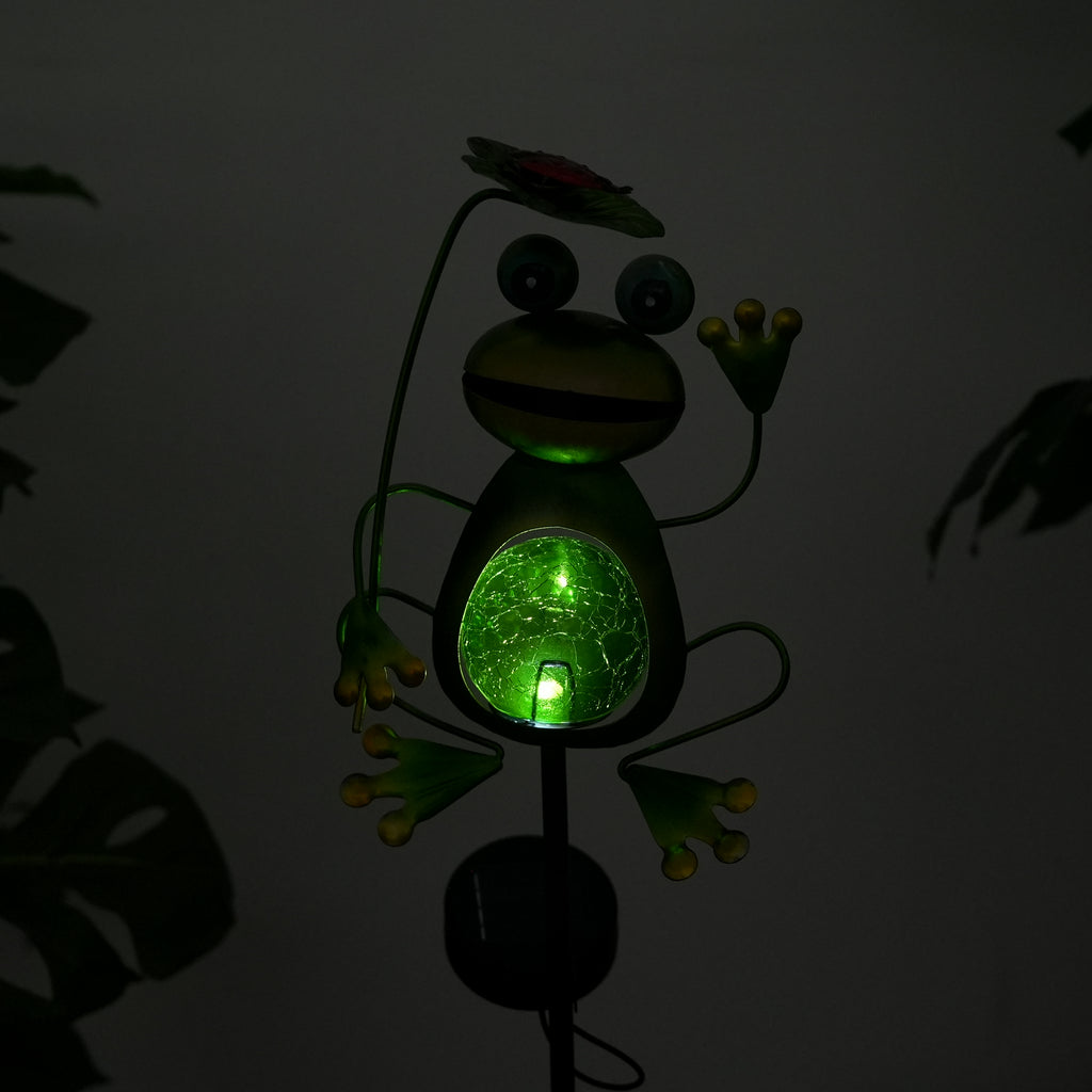 Solar Frog Garden Stake Light (111cm) 6-8 Hour_8380429_2