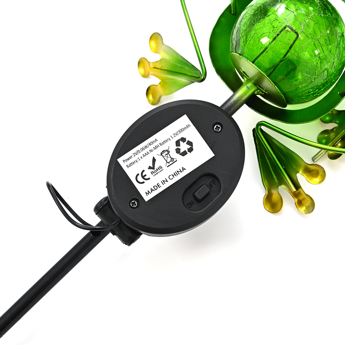 Solar Frog Garden Stake Light (111cm) 6-8 Hour 8380429 8