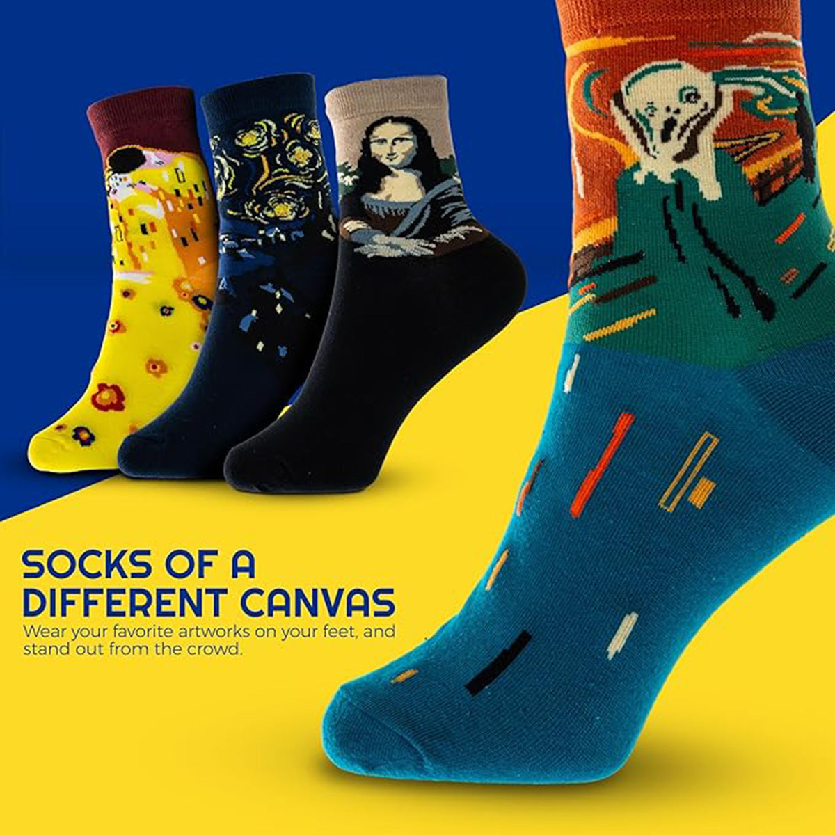 Sunny Socks - 4 Pairs Art Socks for Women (Size 3 to 7) 8380519 3