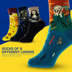 Sunny Socks - 4 Pairs Art Socks for Women (Size 3 to 7)_8380519_3