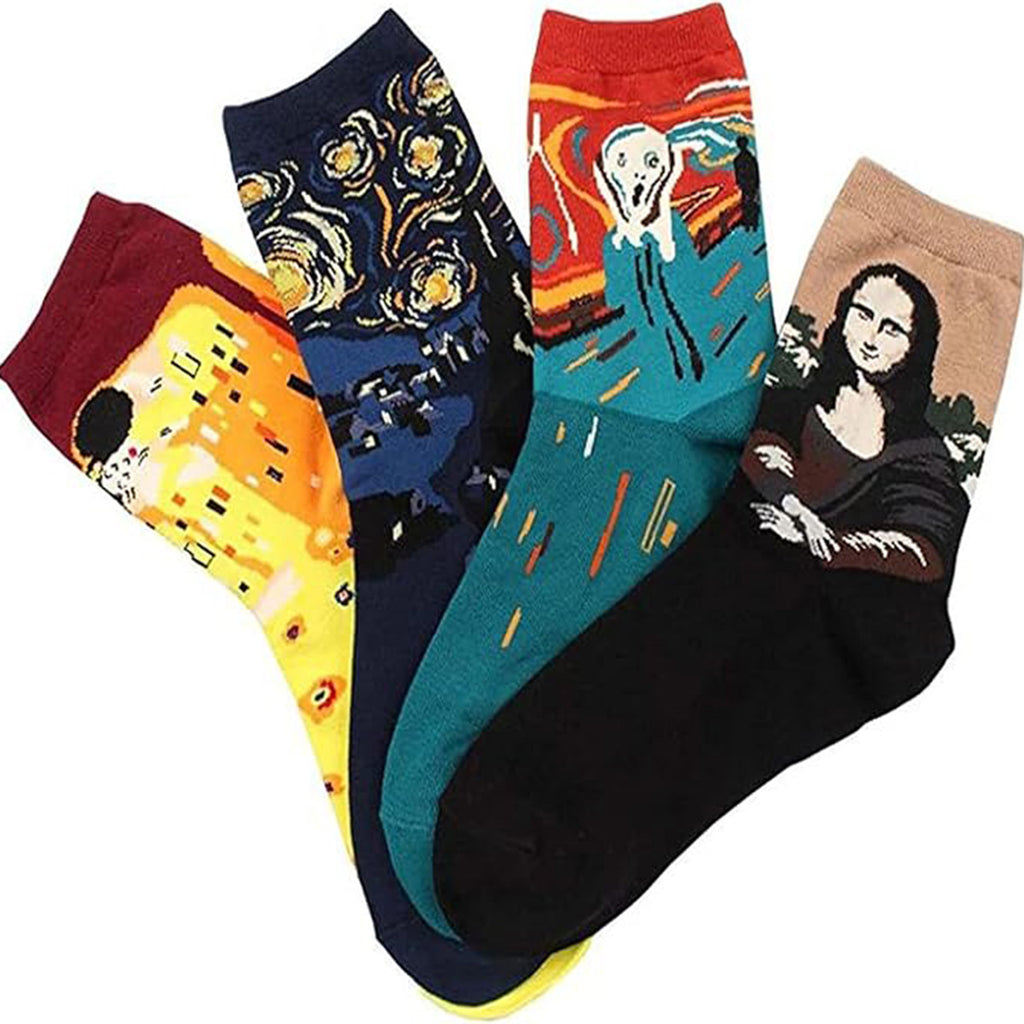 Sunny Socks - 4 Pairs Art Socks for Women (Size 3 to 7)_8380519_6