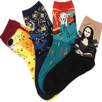 Sunny Socks - 4 Pairs Art Socks for Women (Size 3 to 7)_8380519_6