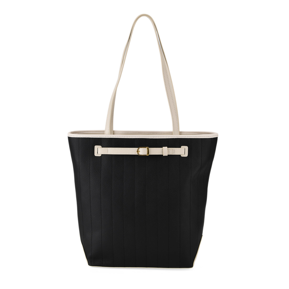 Genuine Leather Tote Bag with Handle Drop (27cm) - Black 8380637 0