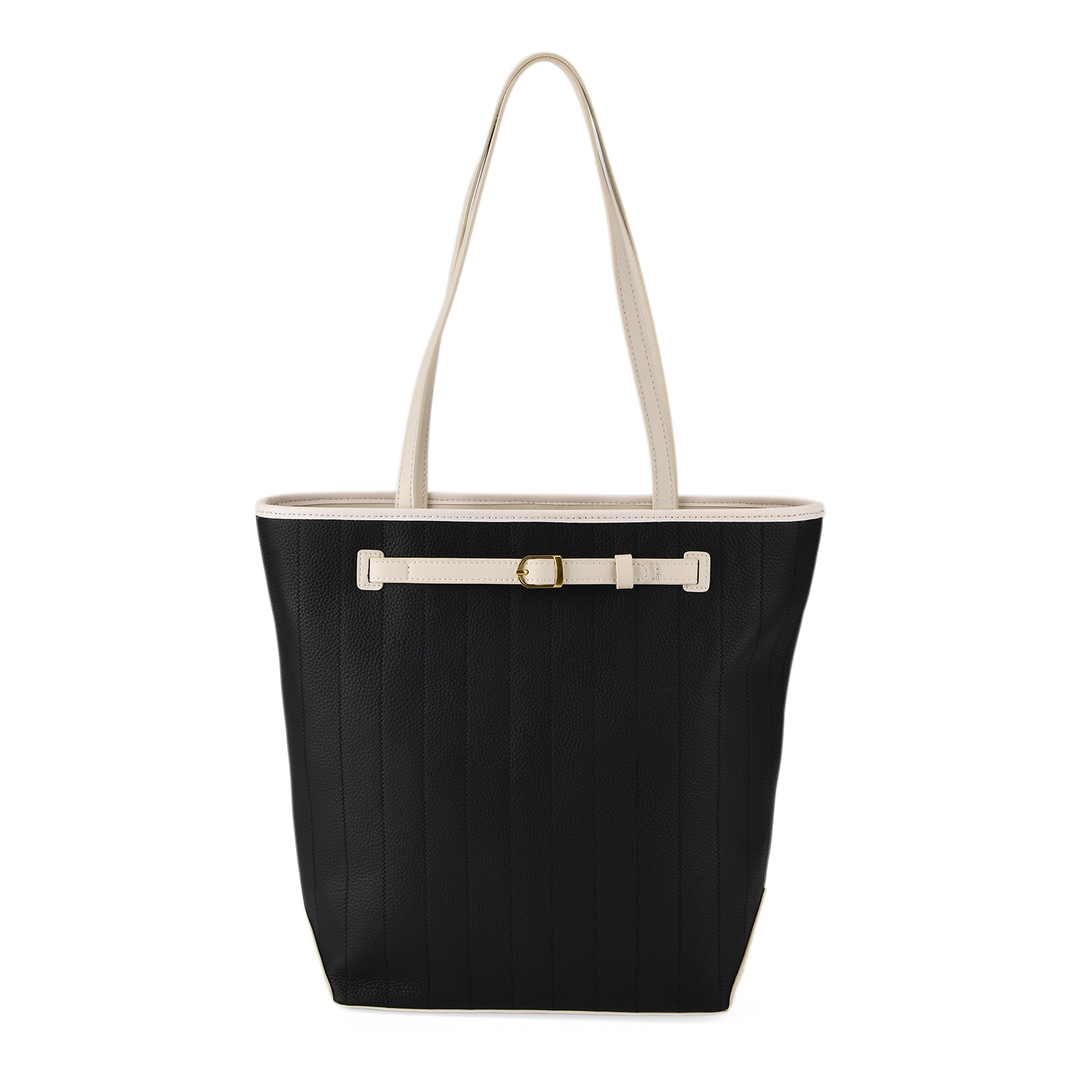 Genuine Leather Tote Bag with Handle Drop (27cm) - Black 8380637 0