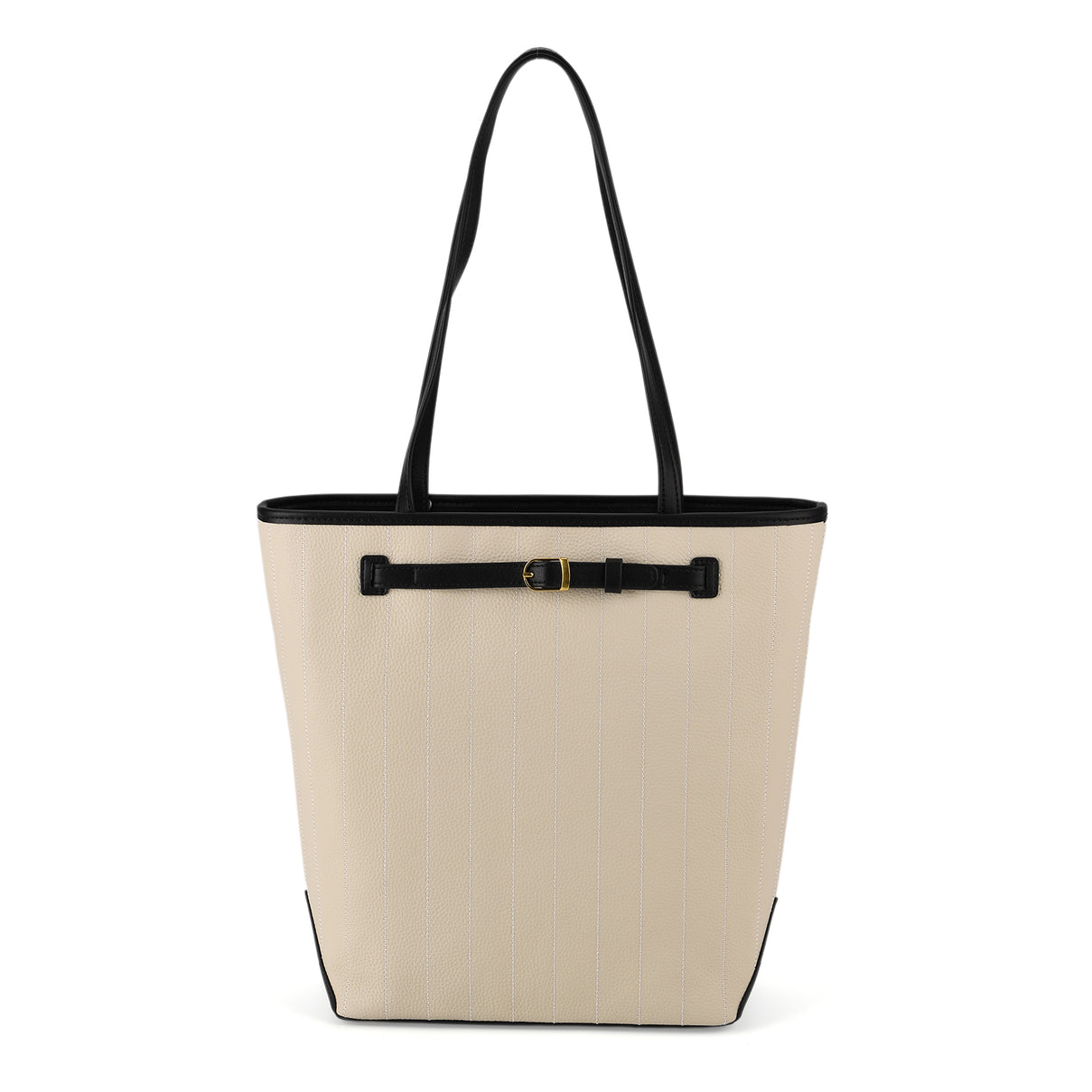 Genuine Leather Tote Bag with Handle Drop (27cm) - Ivory 8380642 0