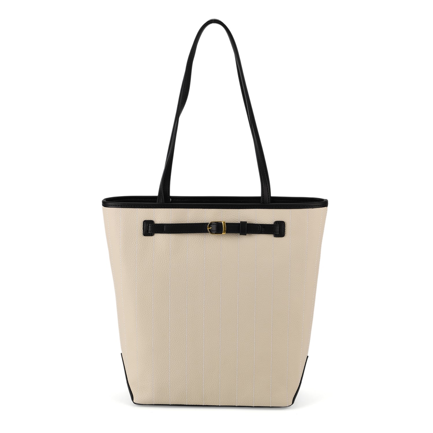 Genuine Leather Tote Bag with Handle Drop (27cm) - Ivory 8380642 0