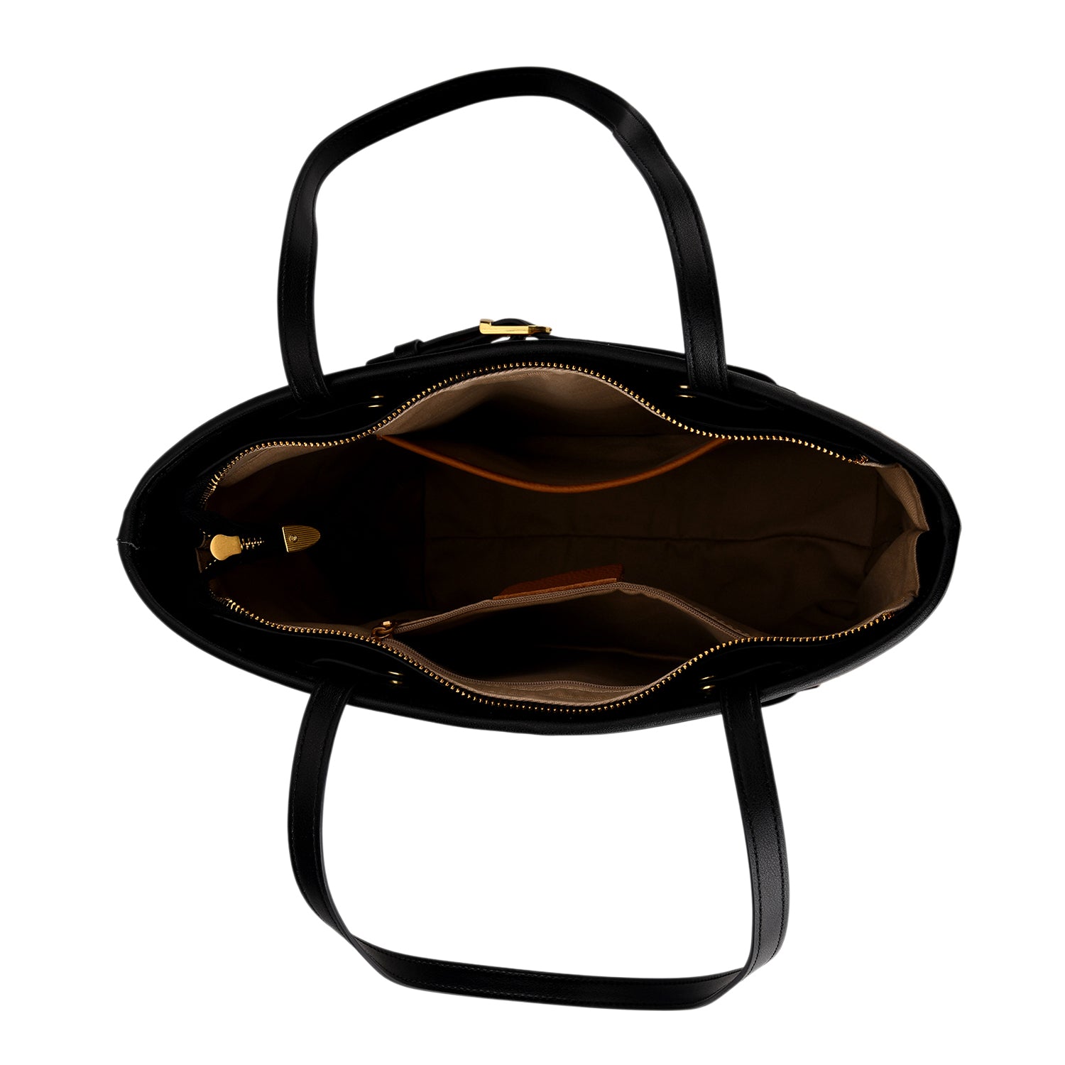 Genuine Leather Tote Bag with Handle Drop (27cm) - Tan 8380649 2