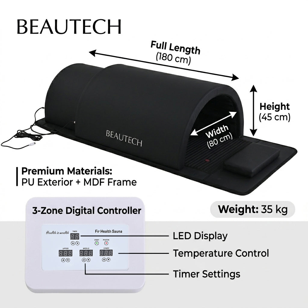 NEW ARRIVAL: Beautech 5-in-1 Far Infrared Rays, PEMF Sauna Dome with Red Light Therapy_8380686_4