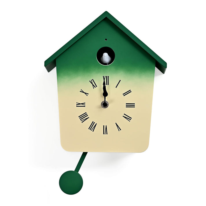 Modern Cuckoo Wall Clock with Pendulum â€“ Singing Bird with Night Silent Mode 8380899 1