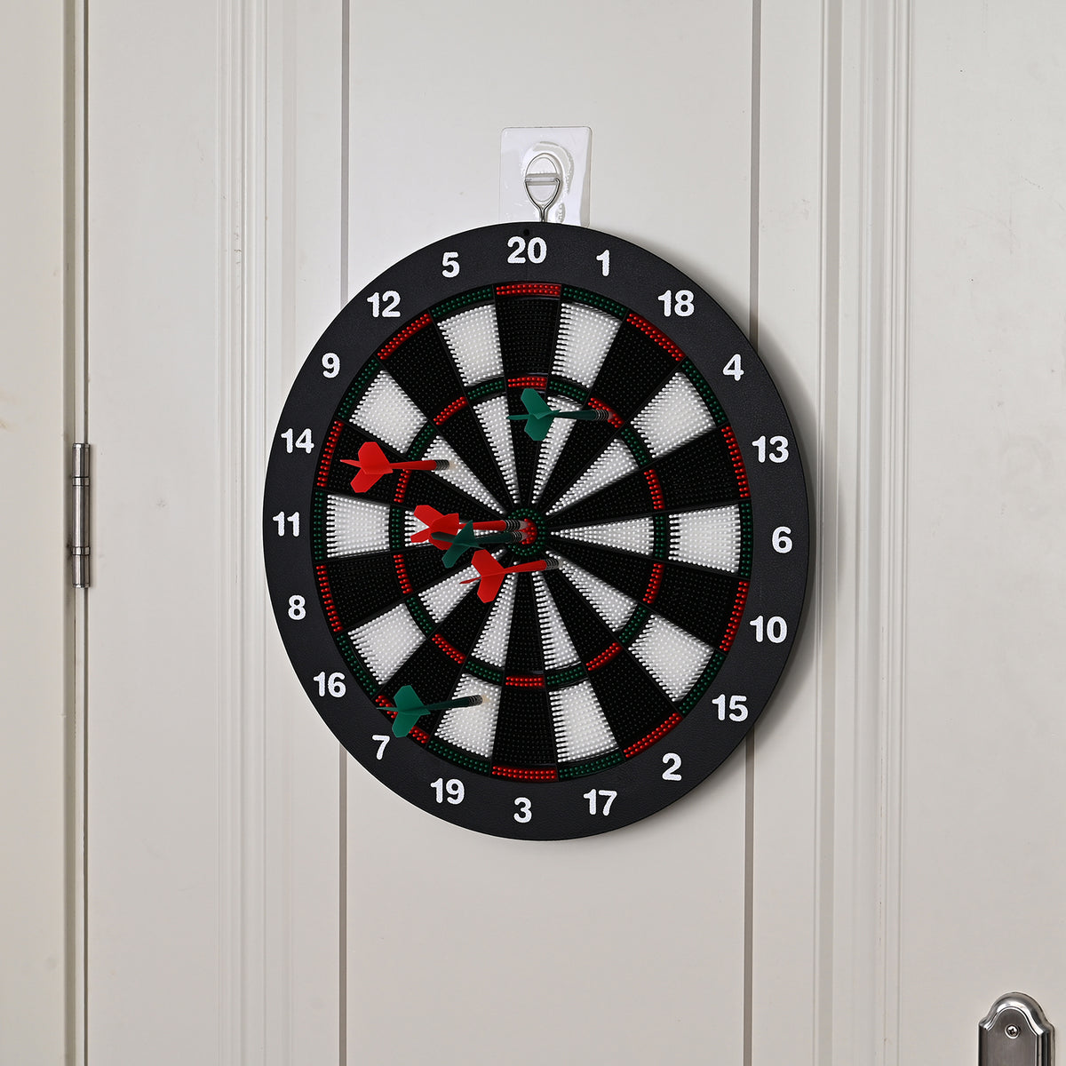 Dartboard Set with Support Stand &amp; 6 Darts (42 x 42cm) V32753161 2