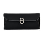 Genuine Leather RFID Protected Slimline Clutch - Black_8411737