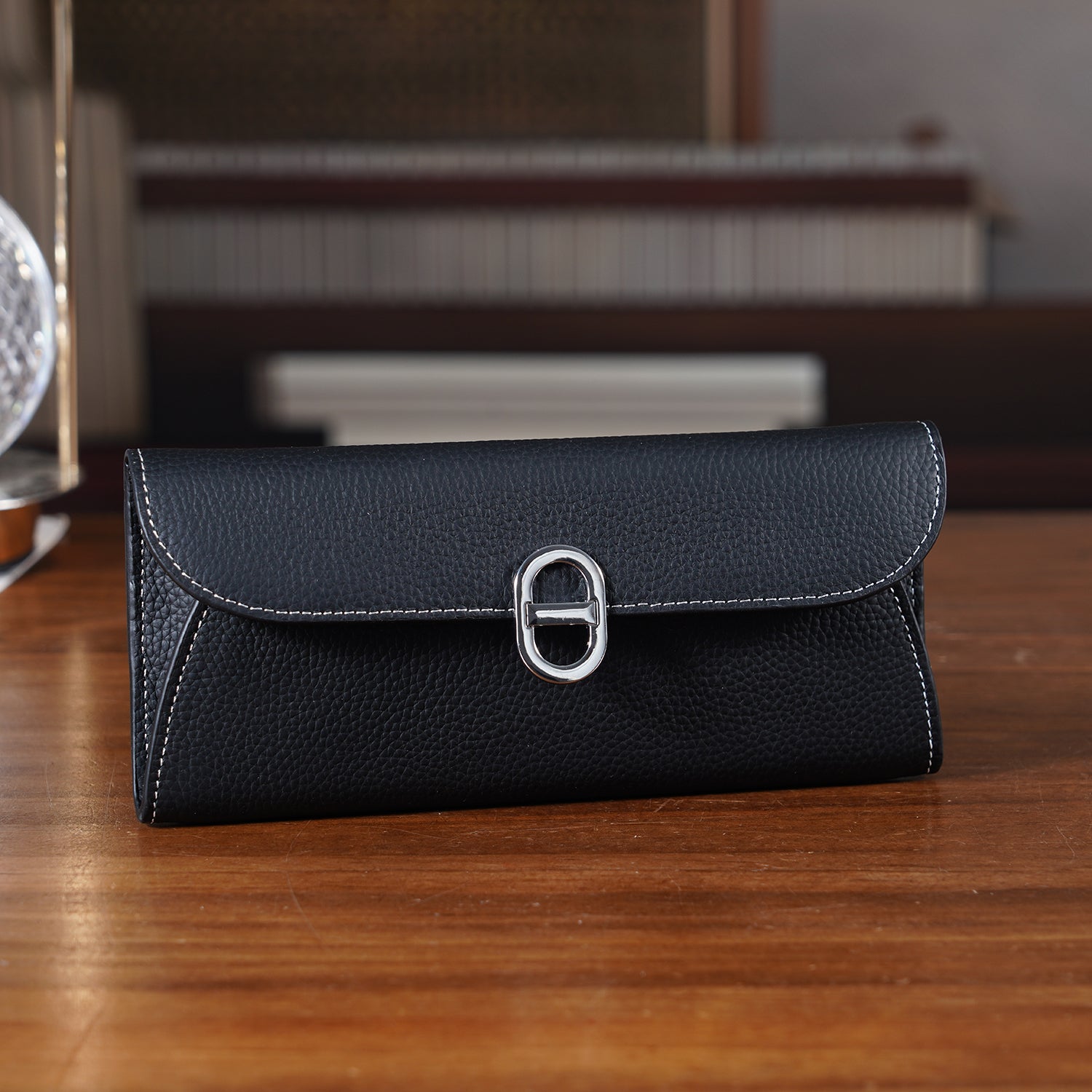 Genuine Leather RFID Protected Slimline Clutch V32513834 2