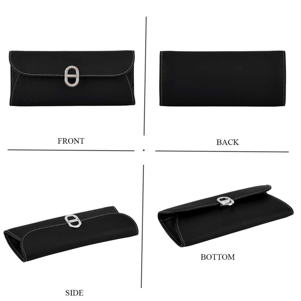 Genuine Leather RFID Protected Slimline Clutch V32513834 5