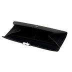 Genuine Leather RFID Protected Slimline Clutch - Black_8411737_5