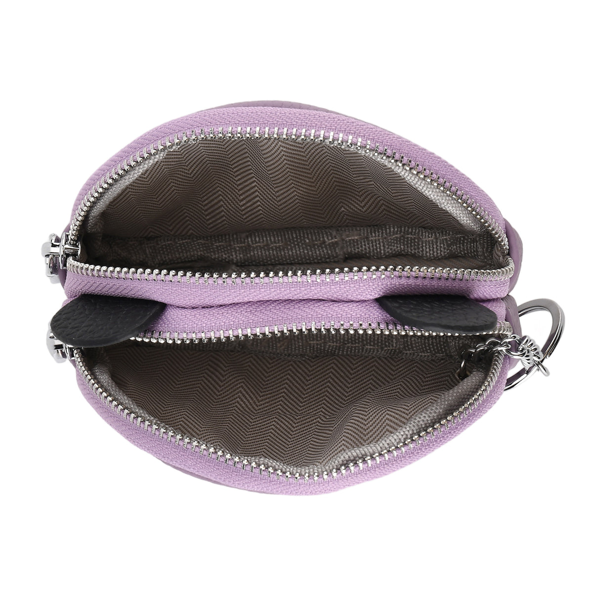 Genuine Leather Panda Pattern Wallet - Purple 8411773 6