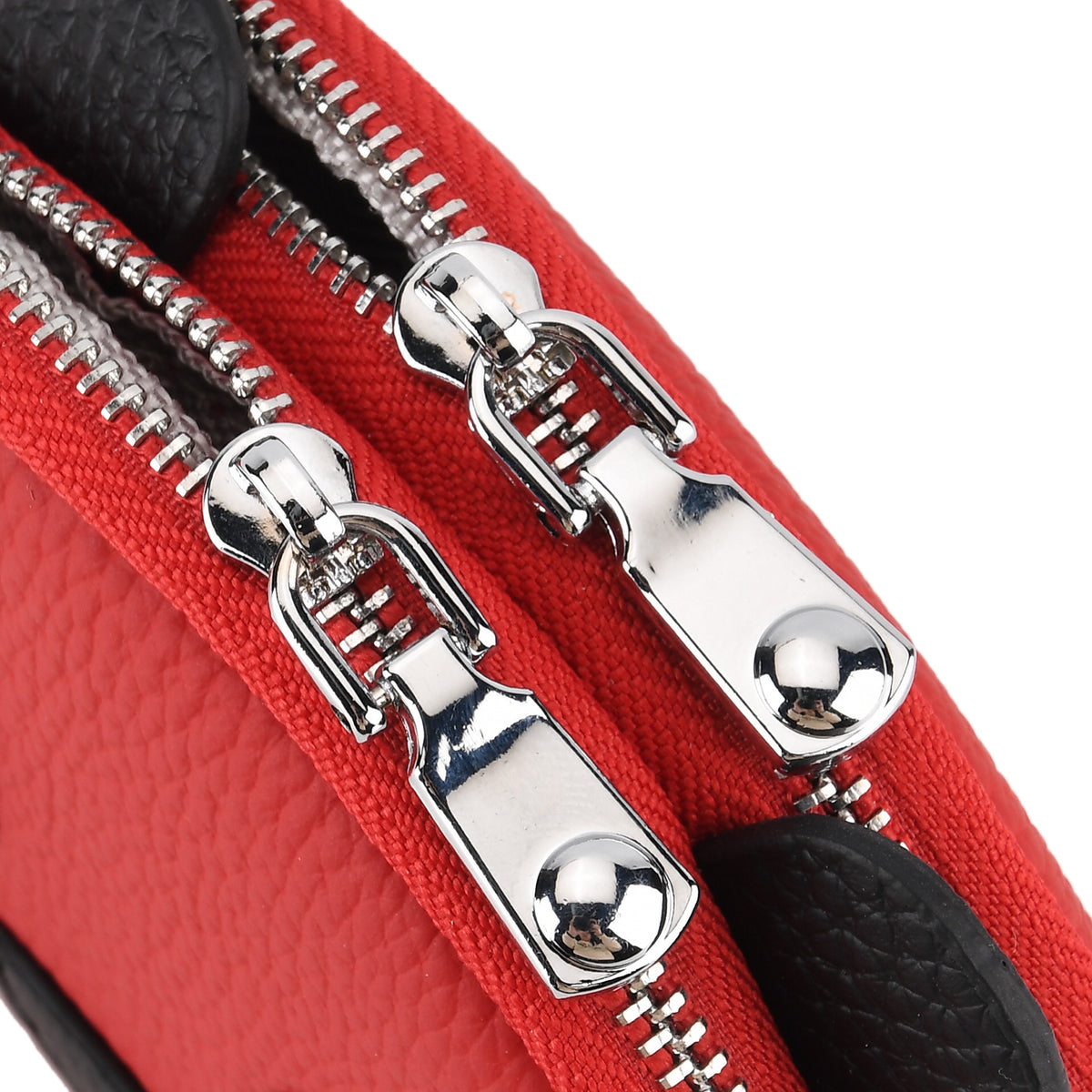 Genuine Leather Panda Pattern Wallet - Red V32519678 7
