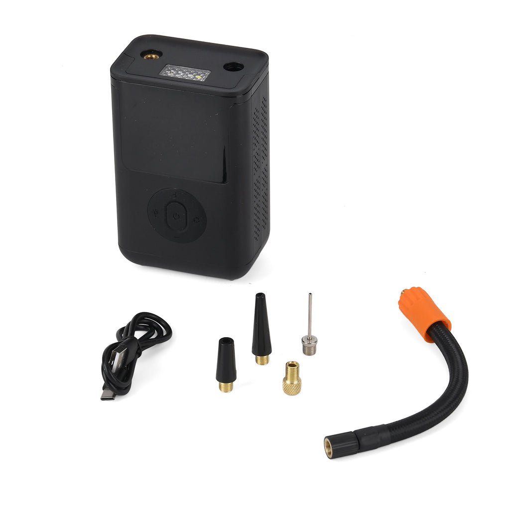 Portable Smart Air Pump - 4000mAh Rechargeable Tyre Inflator, 150 PSI Cordless Electric Pump with Power Bank Function - Black_8411811_7