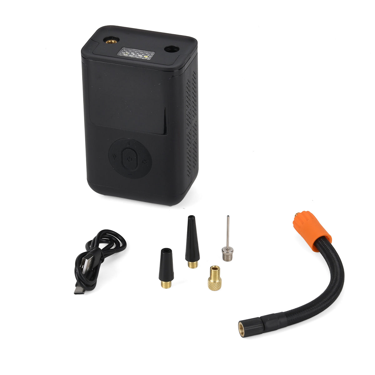 Portable Smart Air Pump - 4000mAh Rechargeable Tyre Inflator, 150 PSI Cordless Electric Pump with Power Bank Function - Black V32539759 8