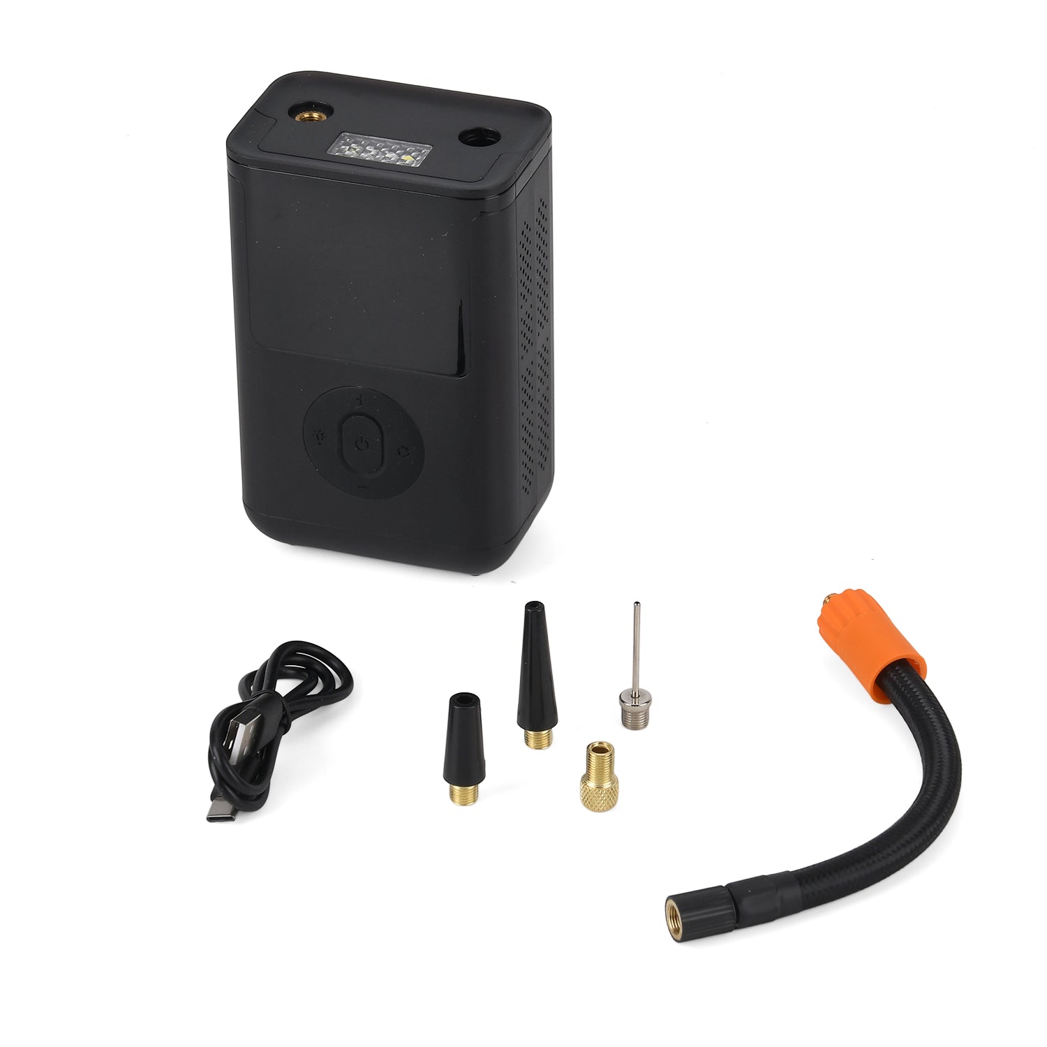 Portable Smart Air Pump - 4000mAh Rechargeable Tyre Inflator, 150 PSI Cordless Electric Pump with Power Bank Function - Black V32539759 8