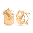 9K Yellow Gold Chunky Hoop Earring with French Clip, Gold Wt 2.00 Gms_8411988