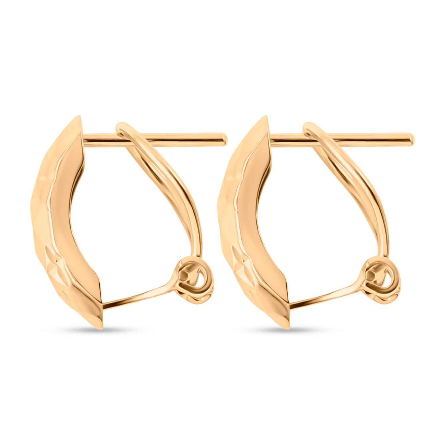 9K Yellow Gold Earring with French Clip V32512638 6