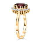 D'Joy Rhodolite Garnet & White Zircon Halo Ring in 18K Vermeil Yellow Gold Plated Sterling Silver 3.00 Ct._8412084_3