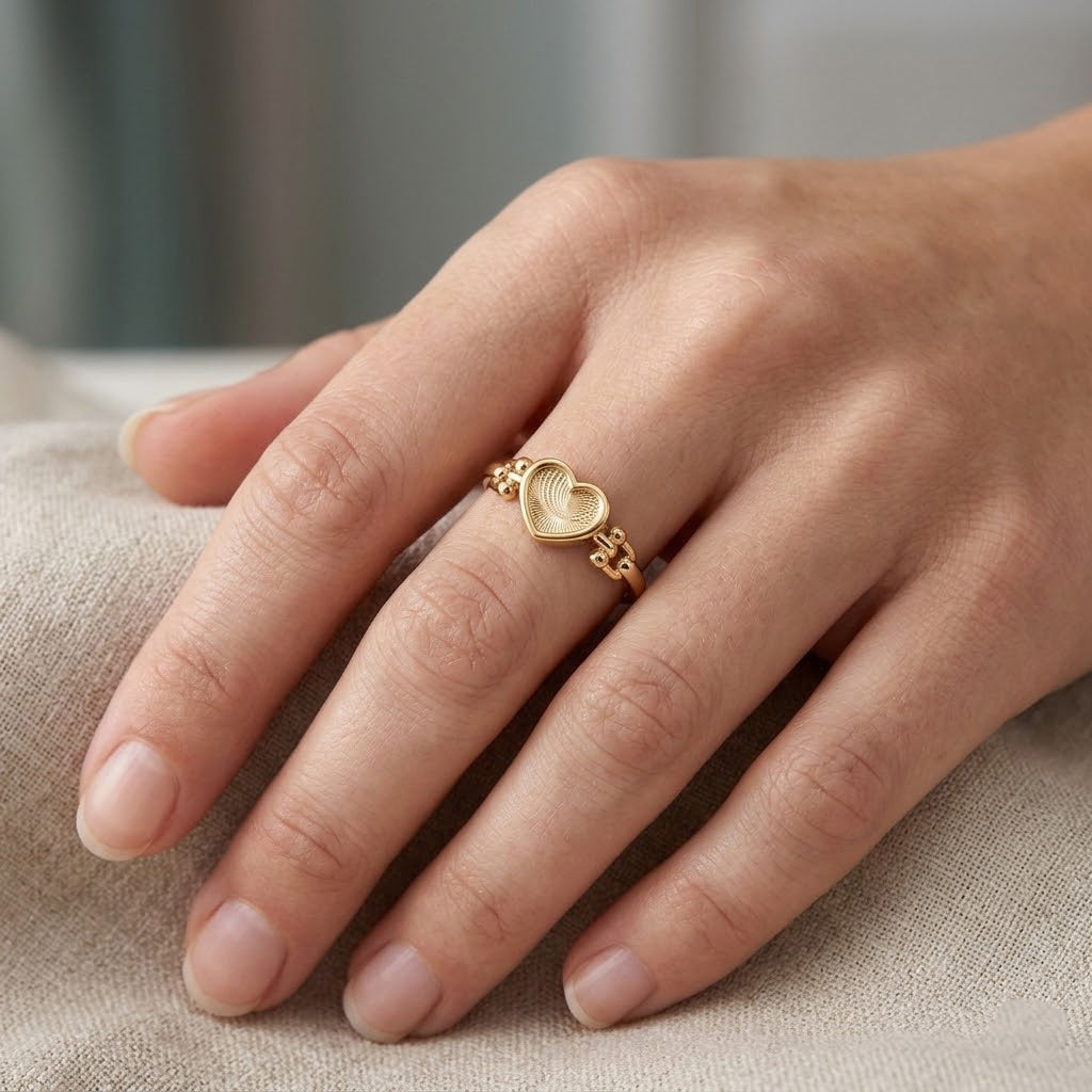 Close Out Deal- Royal Bali 9K Yellow Gold Heart Ring 8412112 2