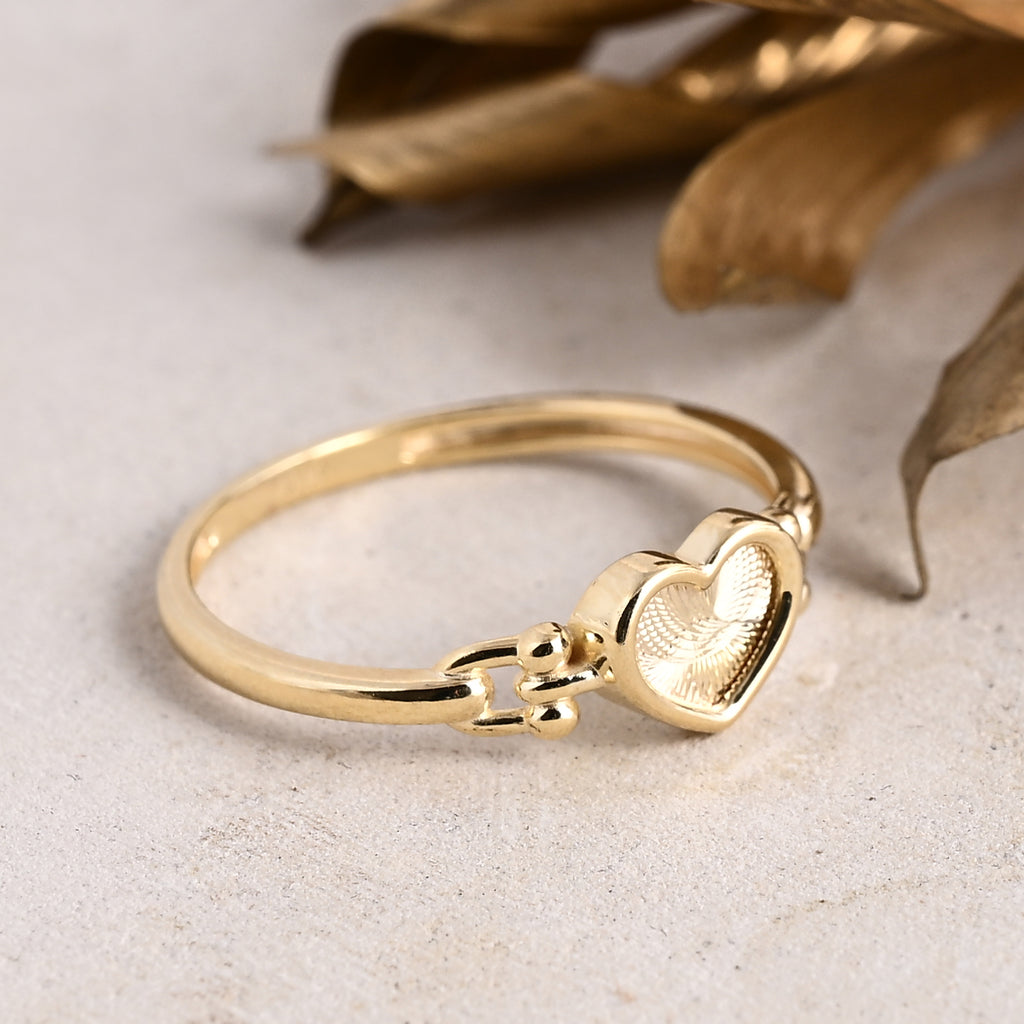 Close Out Deal- Royal Bali 9K Yellow Gold Heart Ring_8412112_2