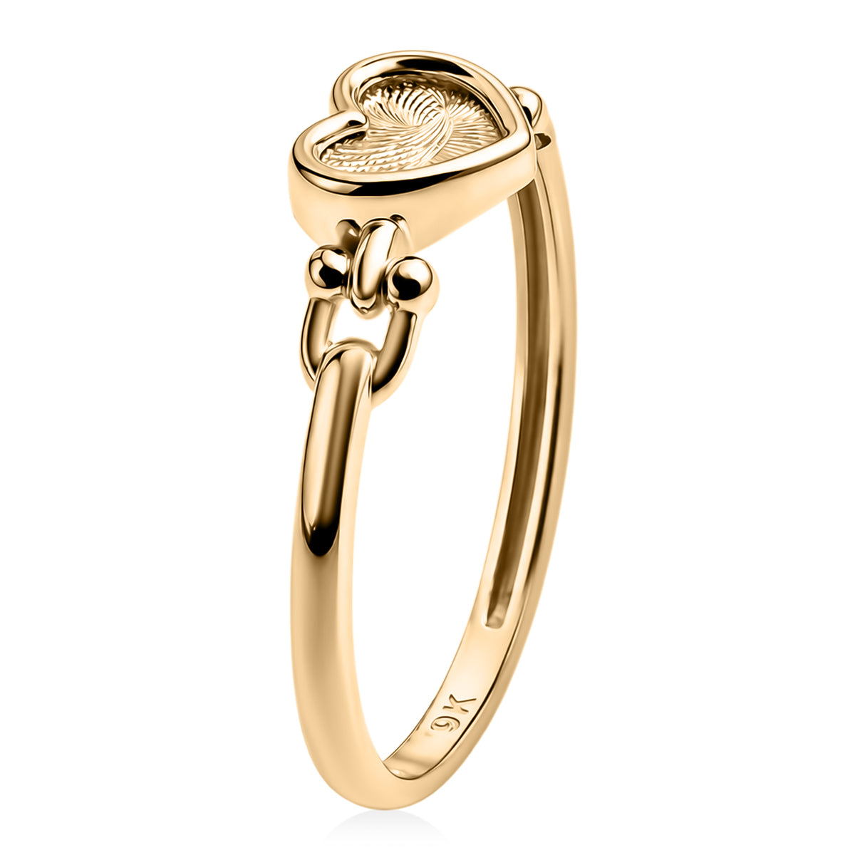 Close Out Deal- Royal Bali 9K Yellow Gold Heart Ring 8412112 4