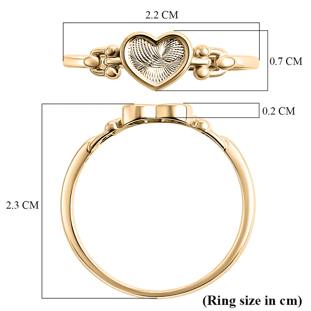 Close Out Deal- Royal Bali 9K Yellow Gold Heart Ring_8412112_5