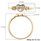 Close Out Deal- Royal Bali 9K Yellow Gold Heart Ring_8412112_5