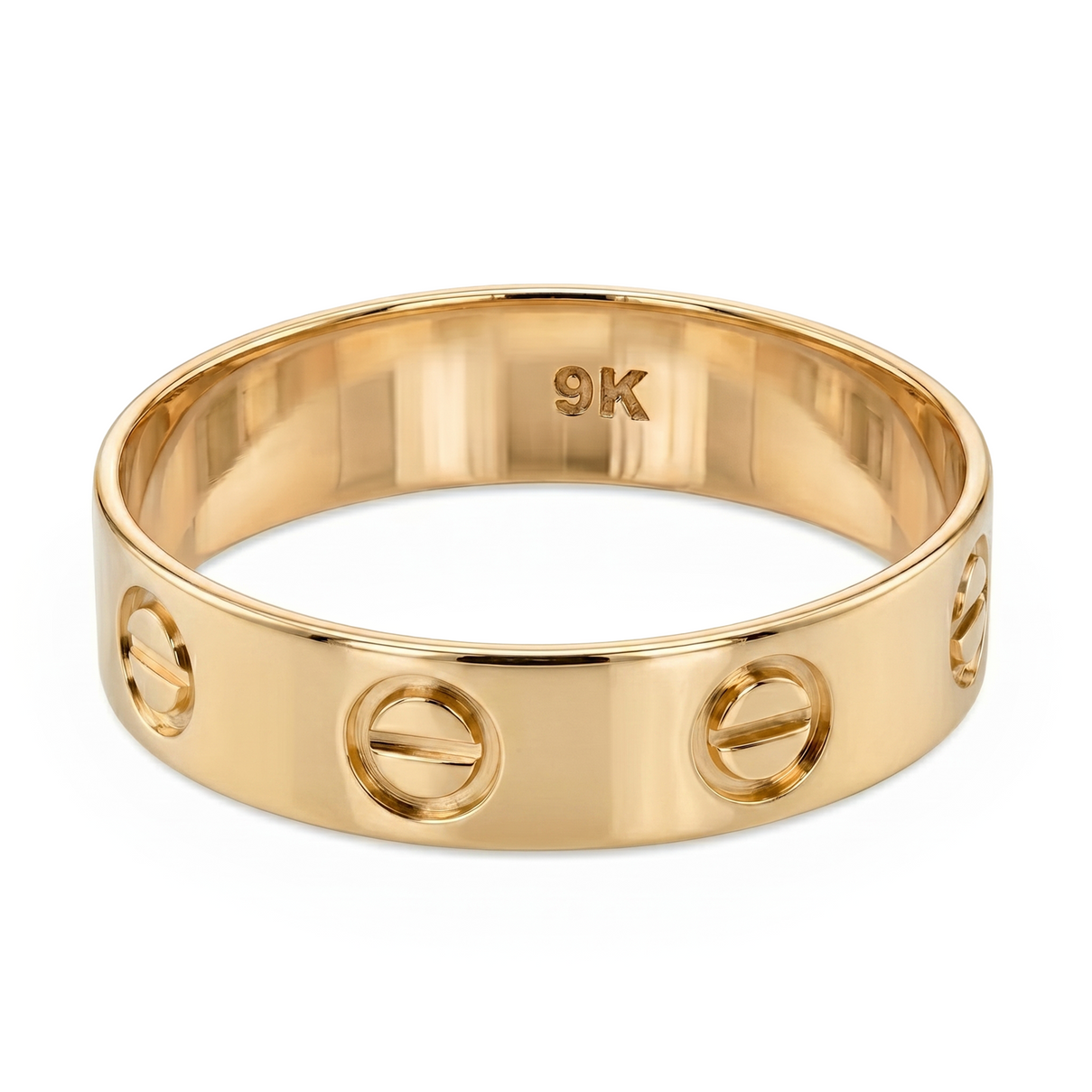 Royal Bali Collection - Designer Inspired- 9K Yellow Gold Screw Band Ring 8412121 0