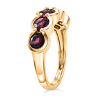 D'Joy Rhodolite Garnet 5 Stone Ring in Yellow Gold Plated Sterling Silver 2.27 Ct._8412179_3