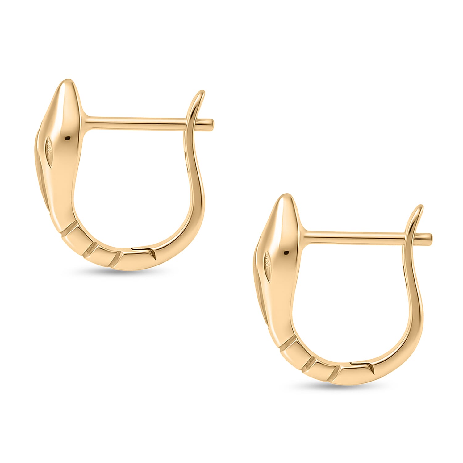 Designer Inspired Royal Bali Collection - 9K Yellow Gold Hoop Earring with Clasp V32521672 12
