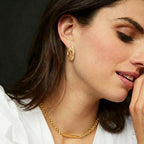 Royal Bali Collection - 9K Yellow Gold Hoop Earring with Clasp_8412220_3