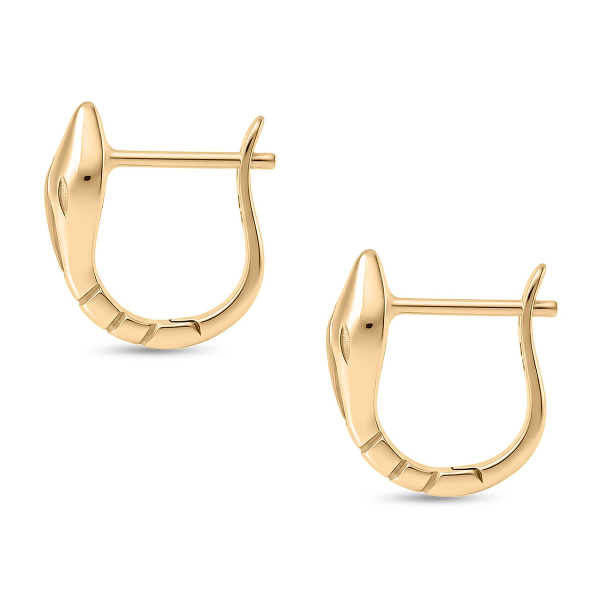 Designer Inspired Royal Bali Collection - 9K Yellow Gold Hoop Earring with Clasp V32521672 5