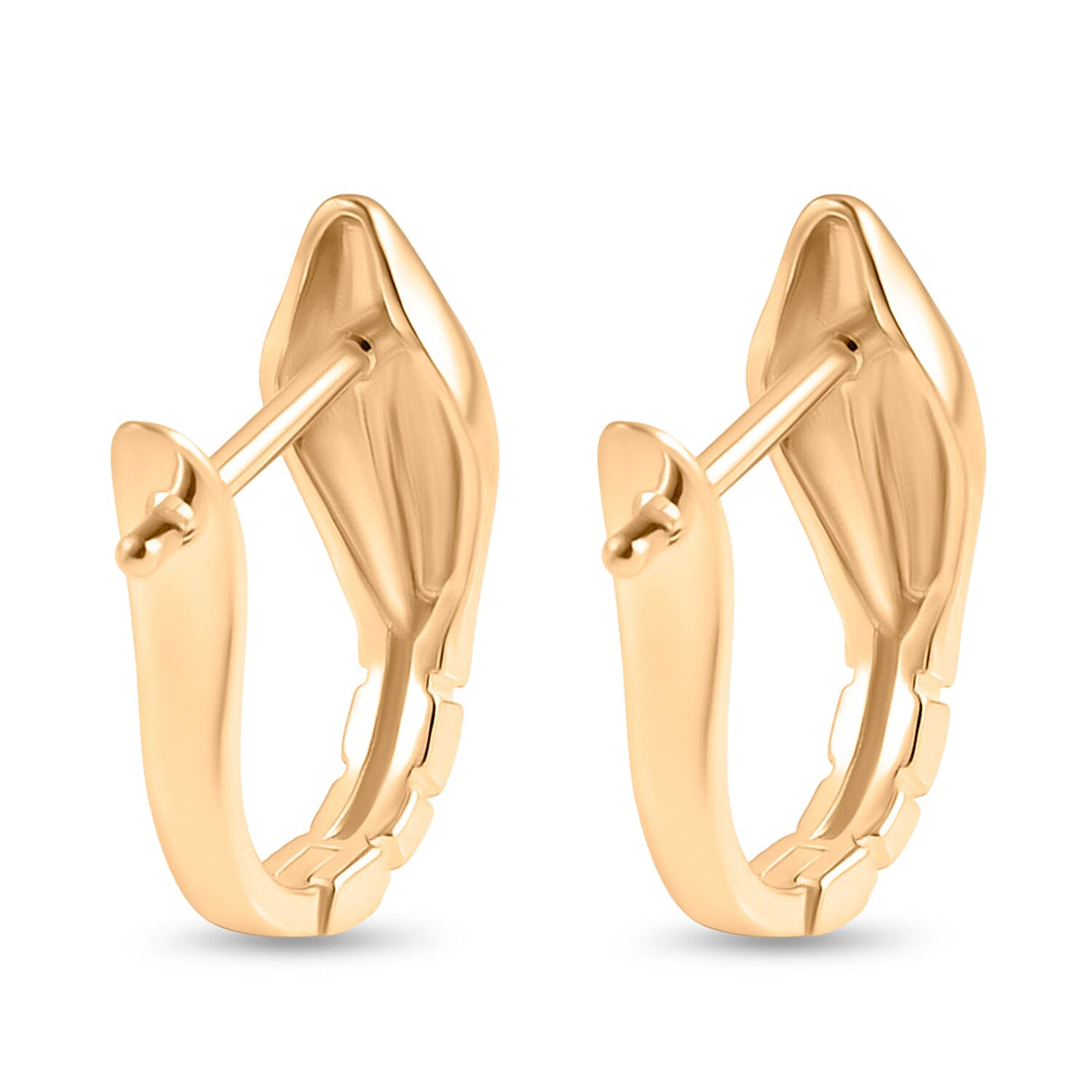 Designer Inspired Royal Bali Collection - 9K Yellow Gold Hoop Earring with Clasp V32521672 6