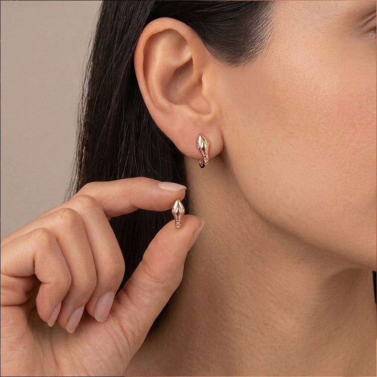 Designer Inspired Royal Bali Collection - 9K Yellow Gold Hoop Earring with Clasp V32521672 10