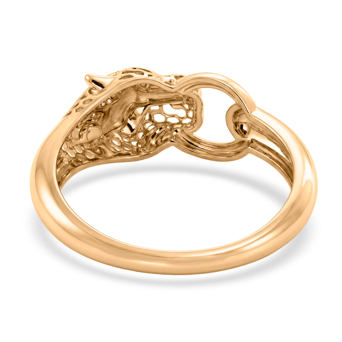 Royal Bali Collection - 9K Yellow Gold Designer Panther Ring 8412240 5
