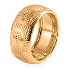 9K Yellow Gold Greek Key Design Band Ring_8412268_3
