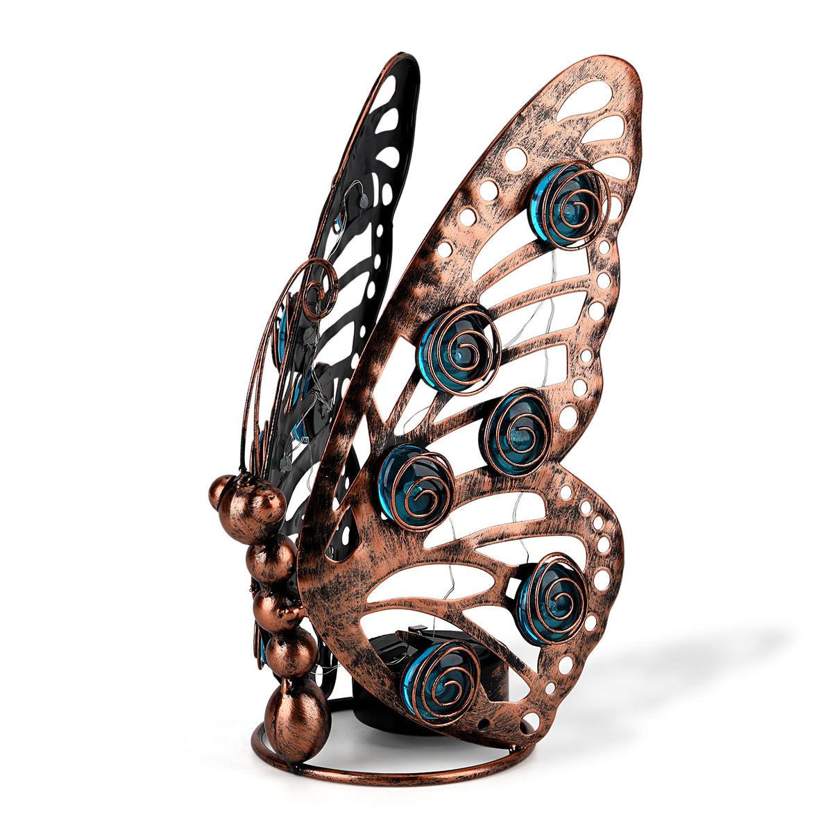 LIVMORE Solar Powered LED Butterfly for Outdoor Lighting - Bronze 8412685 0