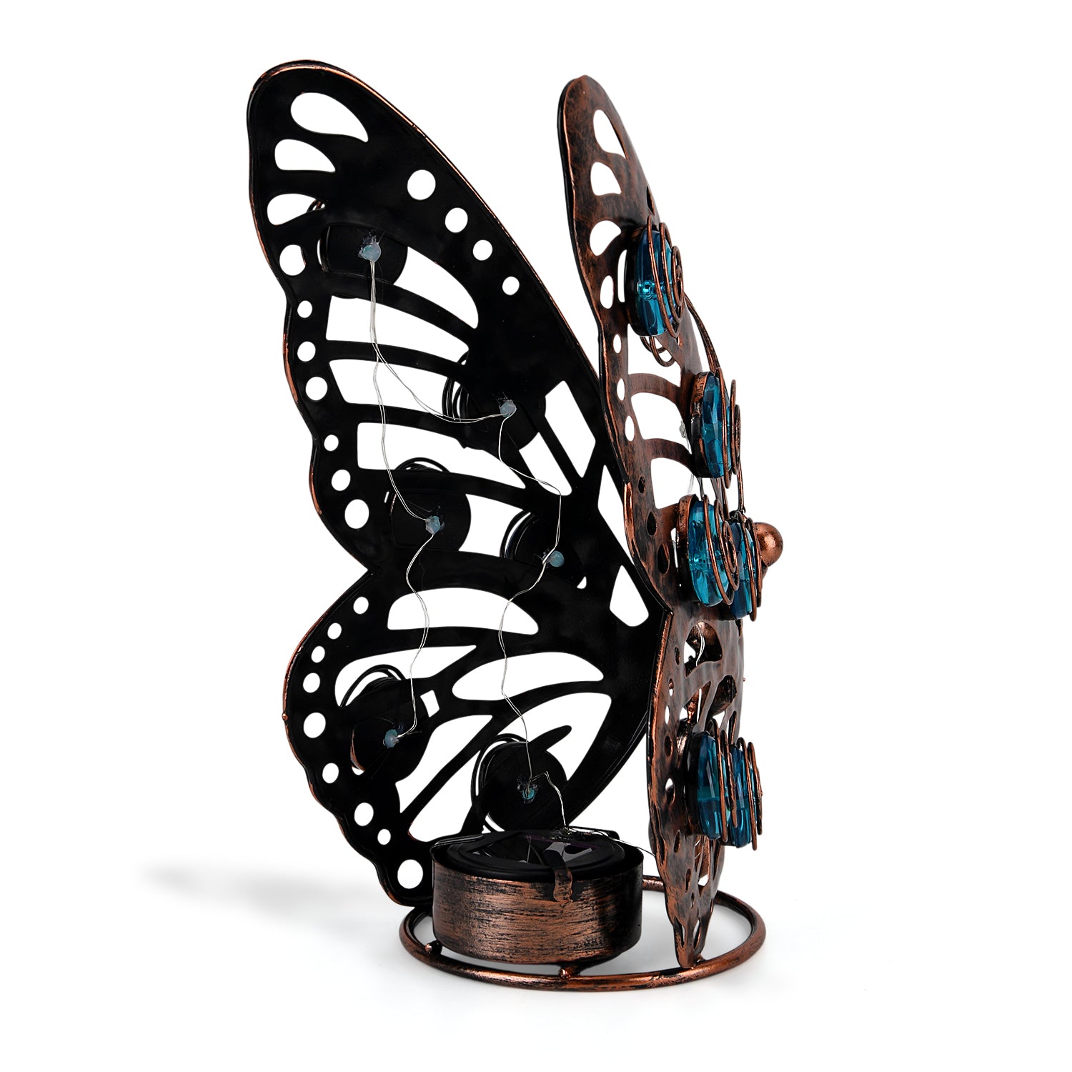 LIVMORE Solar Powered LED Butterfly for Outdoor Lighting - Bronze 8412685 3