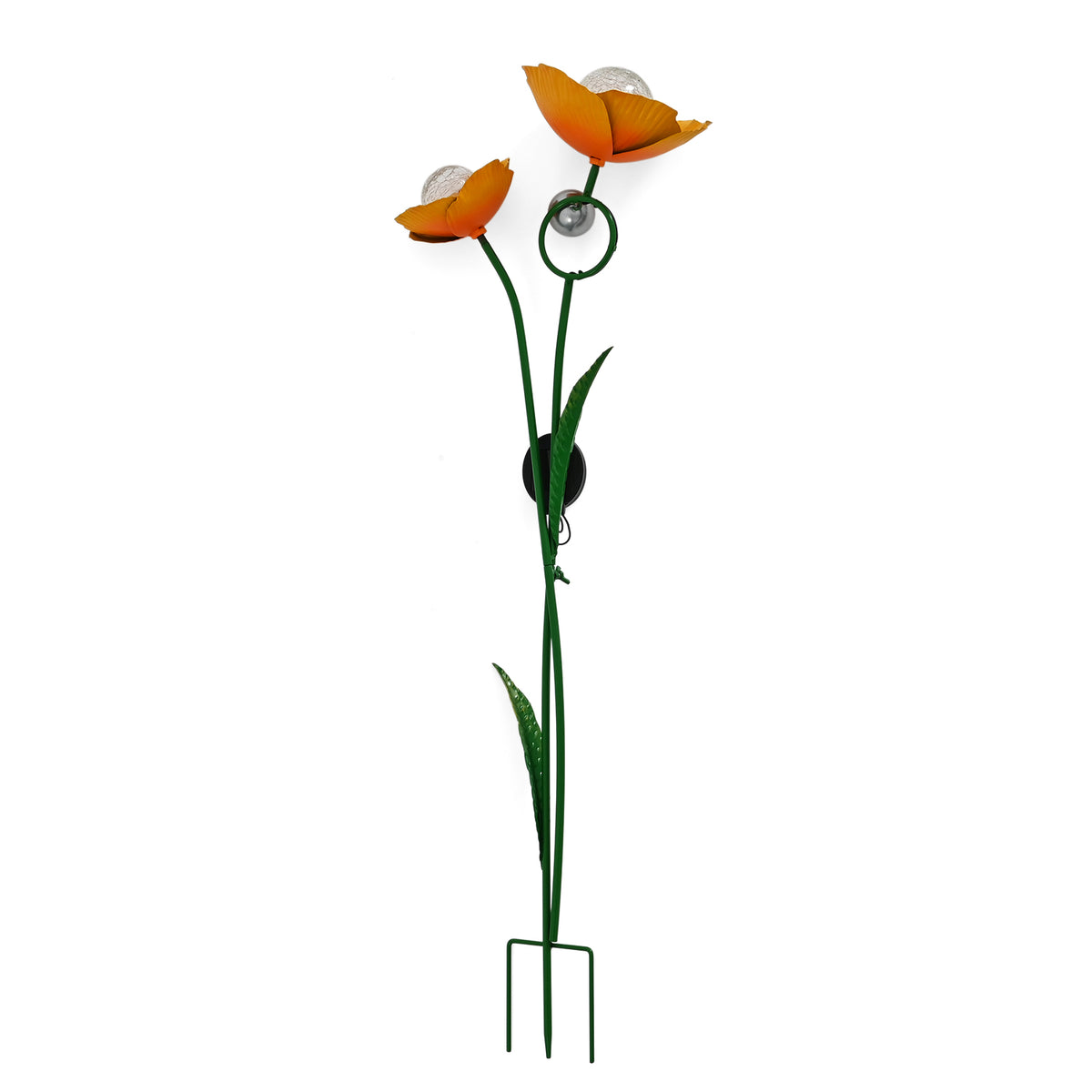 LIVMORE Solar Flower Garden Stake (91cm) - Yellow &amp; Green V32514965 0