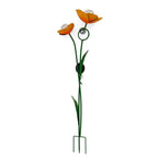 LIVMORE Solar Flower Garden Stake (91cm) - Yellow & Green_8412772