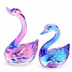 Livmore Set of 2 Swan Glass Decor - Purple_8412884