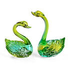 Livmore Set of 2 Swan Glass Decor - Green_8412885